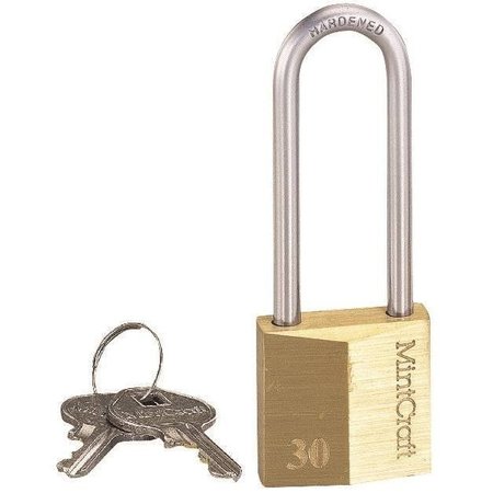 PROSOURCE Padlock Brass 1-1/4In Vrtcl Kd HD10032